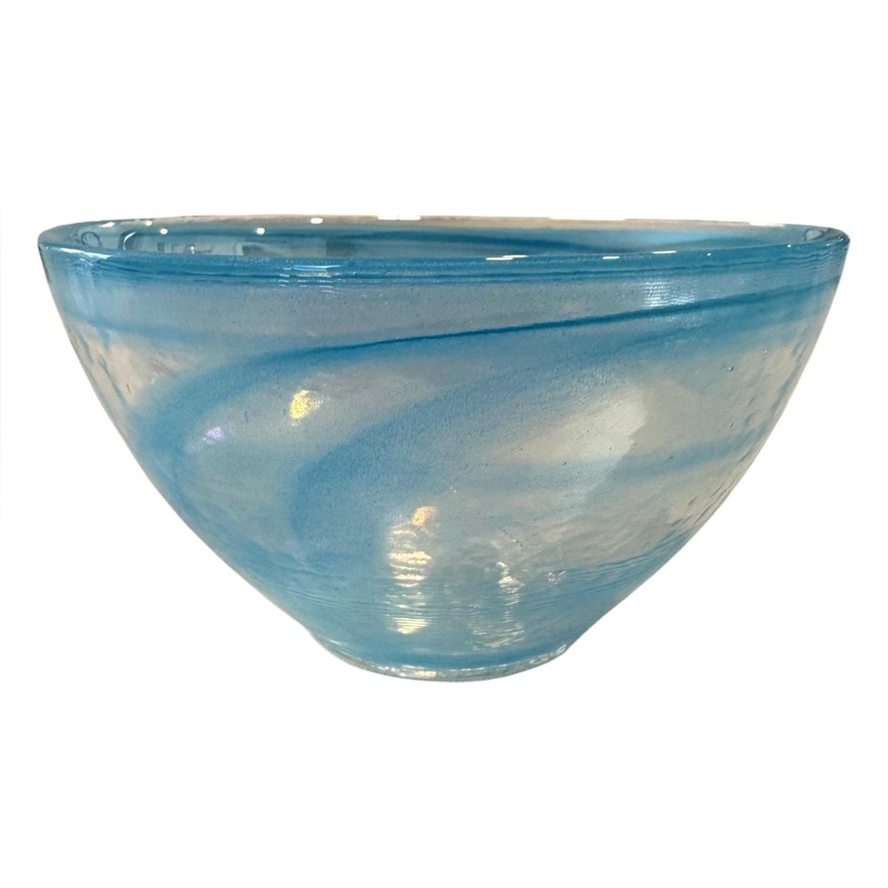 ARTISTIC ACCENT Beautiful Baby Blue Decorative Bowl Home Decor - Picture 7 of 11